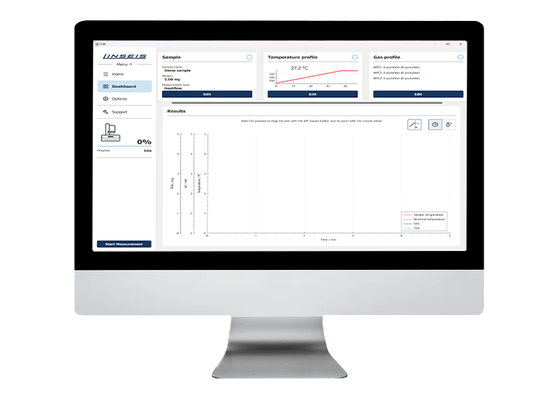 Программное обеспечение для калориметра ДСК